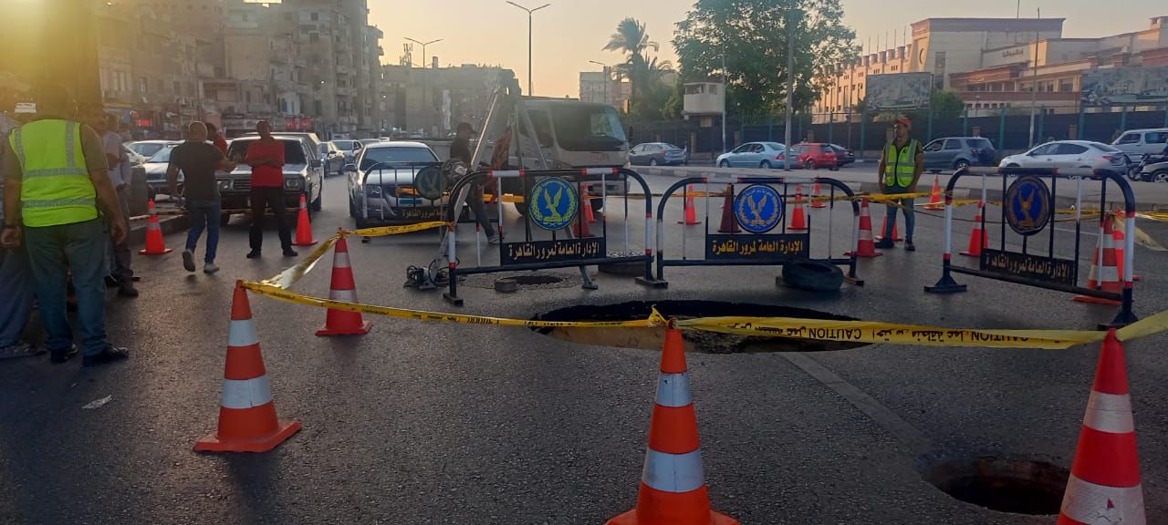 هبوط أرضى بميدان التجنيد بالحلمية ومحافظة القاهرة تكشف الأسباب