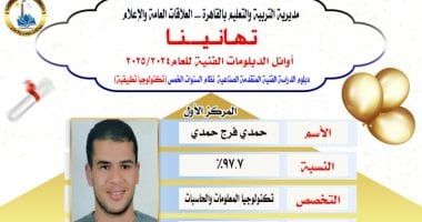 العاصمة تتصدر قائمة أوائل الدبلومات الفنية للعام الدراسي 2025/2024