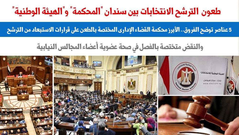 طعون الترشح للانتخابات بين سندان المحكمة والهيئة الوطنية.. نقلا عن برلمانى