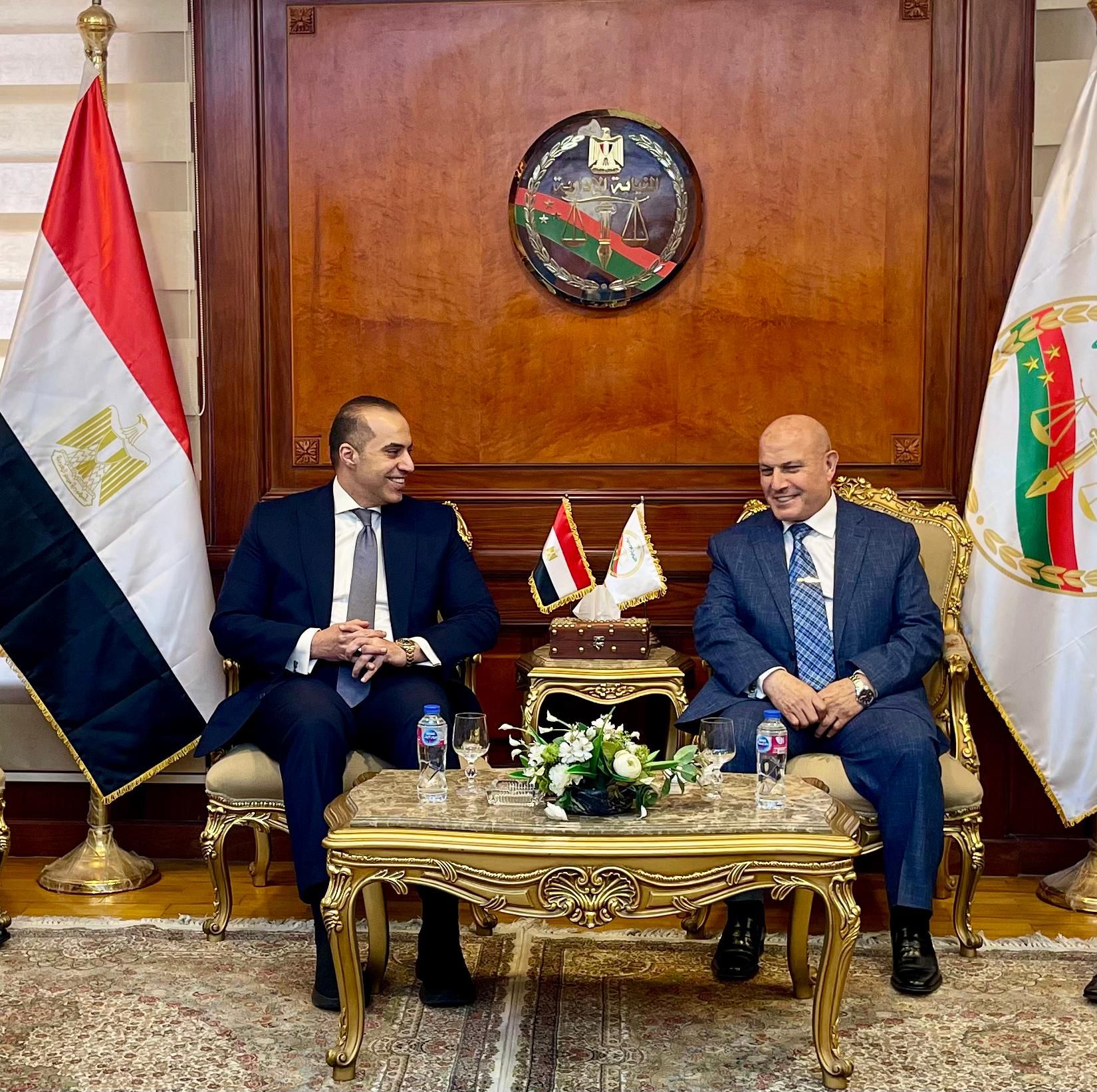 وزير الشؤون النيابية يهنئ المستشار محمد الشناوي بتوليه رئاسة النيابة الإدارية