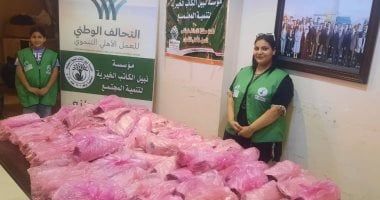 مؤسسة نبيل الكاتب الخيرية توزع 400 كيلو لحوم على الأسر الأولى بالرعاية بالبحيرة