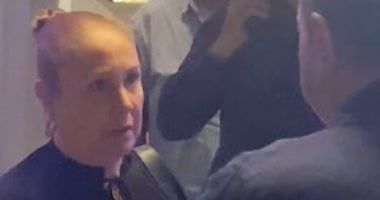 شيرين ونسرين أمين ودينا ومريم نعوم فى عزاء سامح عبد العزيز