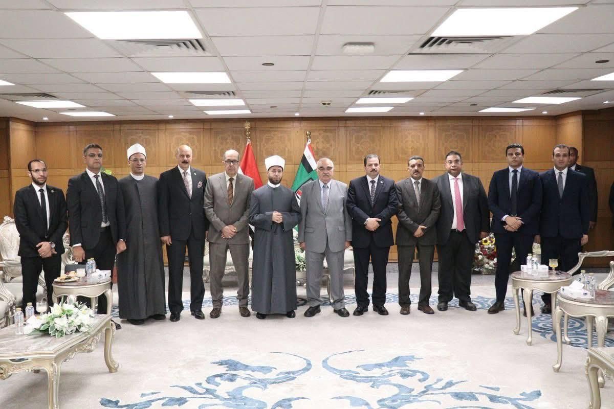 وزير الأوقاف يزور قضايا الدولة لتهنئة المستشار حسين مدكور برئاسة الهيئة