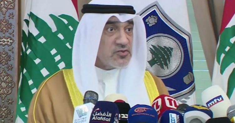 وزير الداخلية الكويتي للبنانيين: هناك خبر ايجابي ستسمعونه من رئيسكم قريباً وليس مني