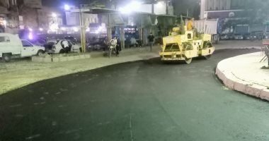 رصف ميدان المطبعة وإزالة مخالفات بناء بحي دار السلام