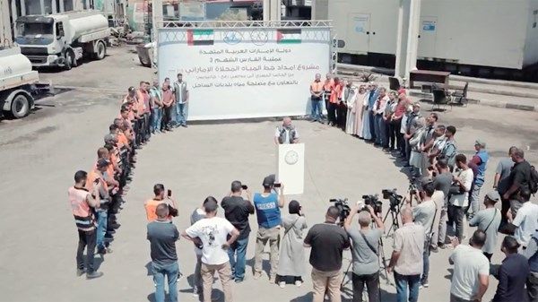 "الفارس الشهم 3" تنفذ أكبر مشروع لإمداد المياه المحلاة من مصر إلى جنوب غزة