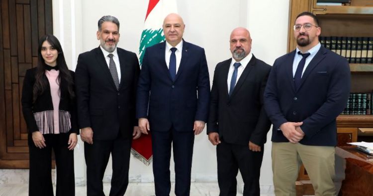 الرئيس عون استقبل يعقوبيان والبون والتقى وفدا رياضيا