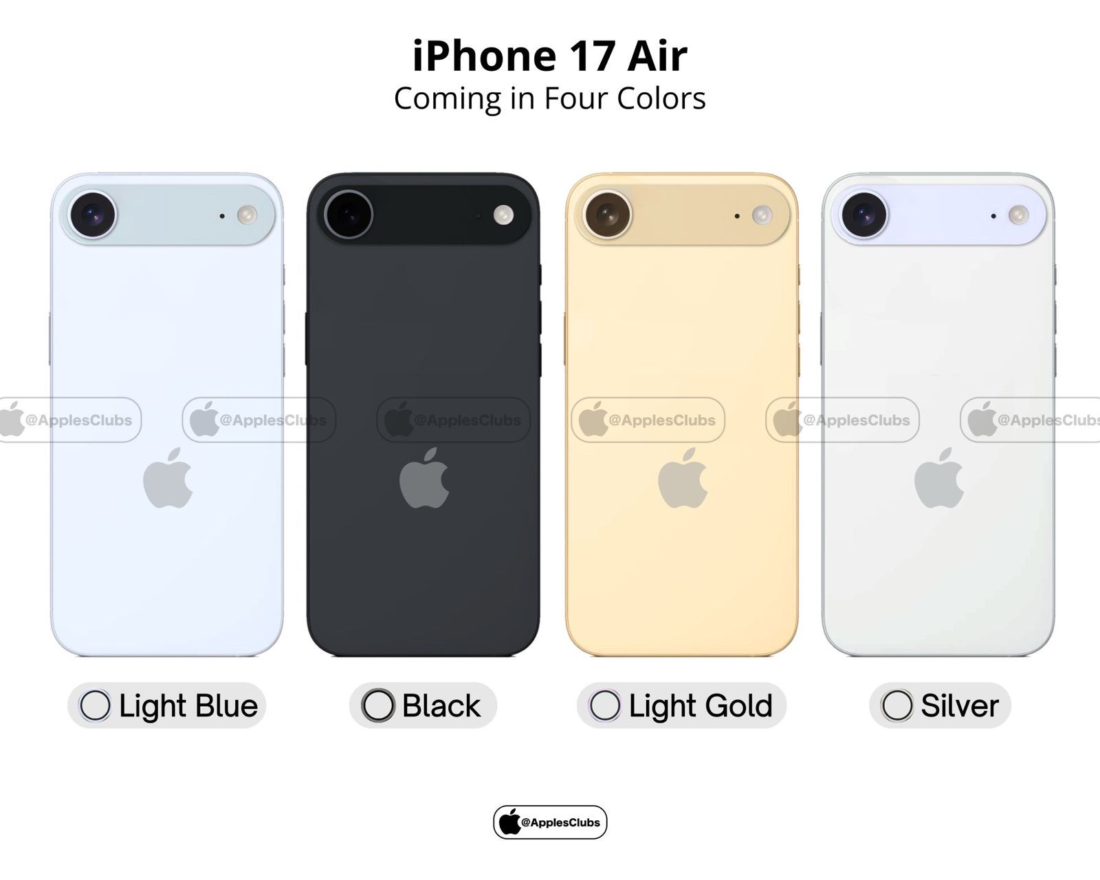 تكنولوجيا: iPhone 17 Air يظهر بأربعة ألوان جذابة.. تعرف عليها