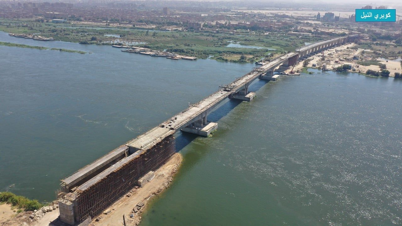 شاهد أهم الكبارى بمسار الخط الأول للقطار السريع.. صور