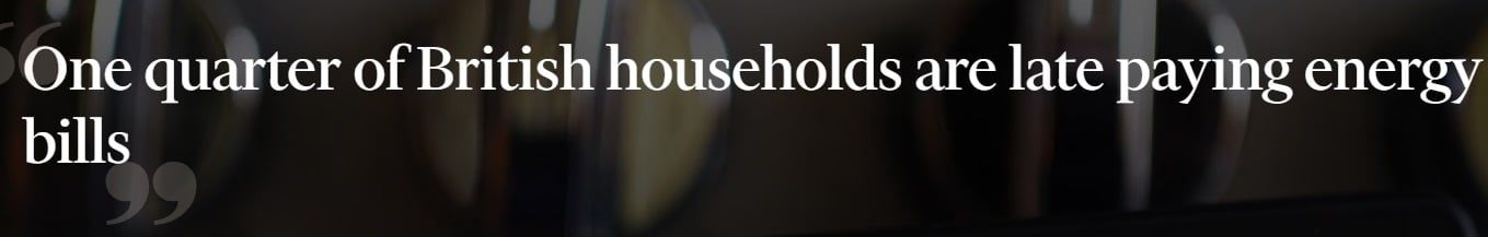 فاينانشال تايمز: ارتفاع حاد فى مديونية الأسر البريطانية بسبب فواتير الطاقة