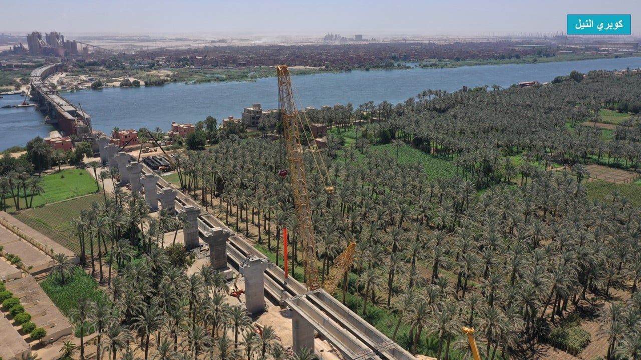 شاهد أهم الكبارى بمسار الخط الأول للقطار السريع.. صور