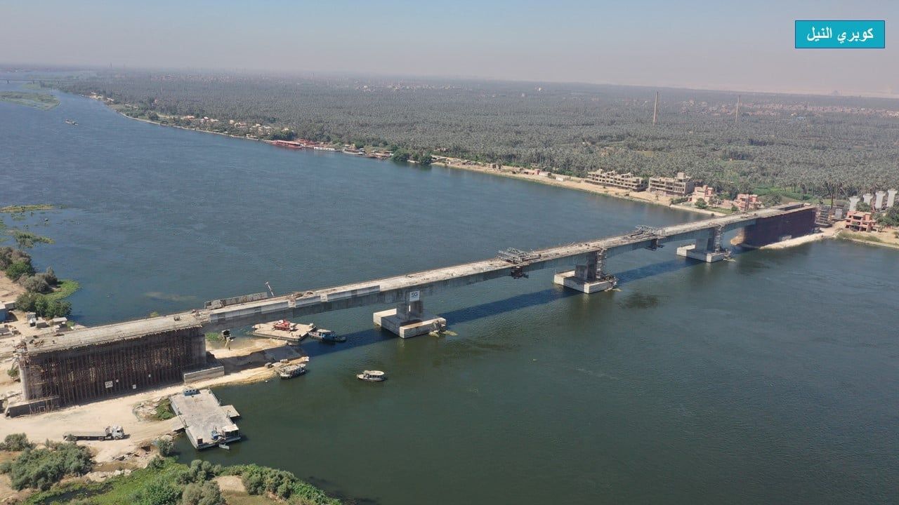 شاهد أهم الكبارى بمسار الخط الأول للقطار السريع.. صور