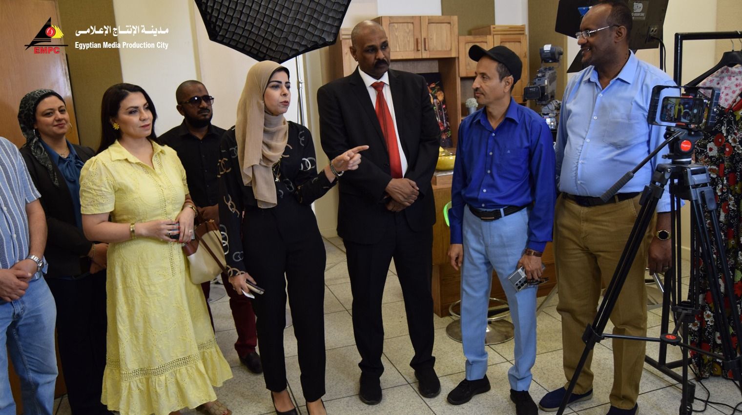 وفد اتحاد إذاعات وتليفزيونات دول التعاون الإسلامى يزور مدينة الإنتاج الإعلامى