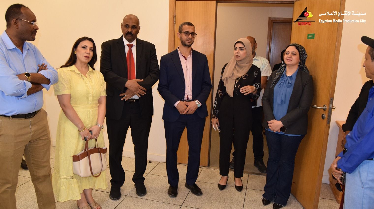 وفد اتحاد إذاعات وتليفزيونات دول التعاون الإسلامى يزور مدينة الإنتاج الإعلامى