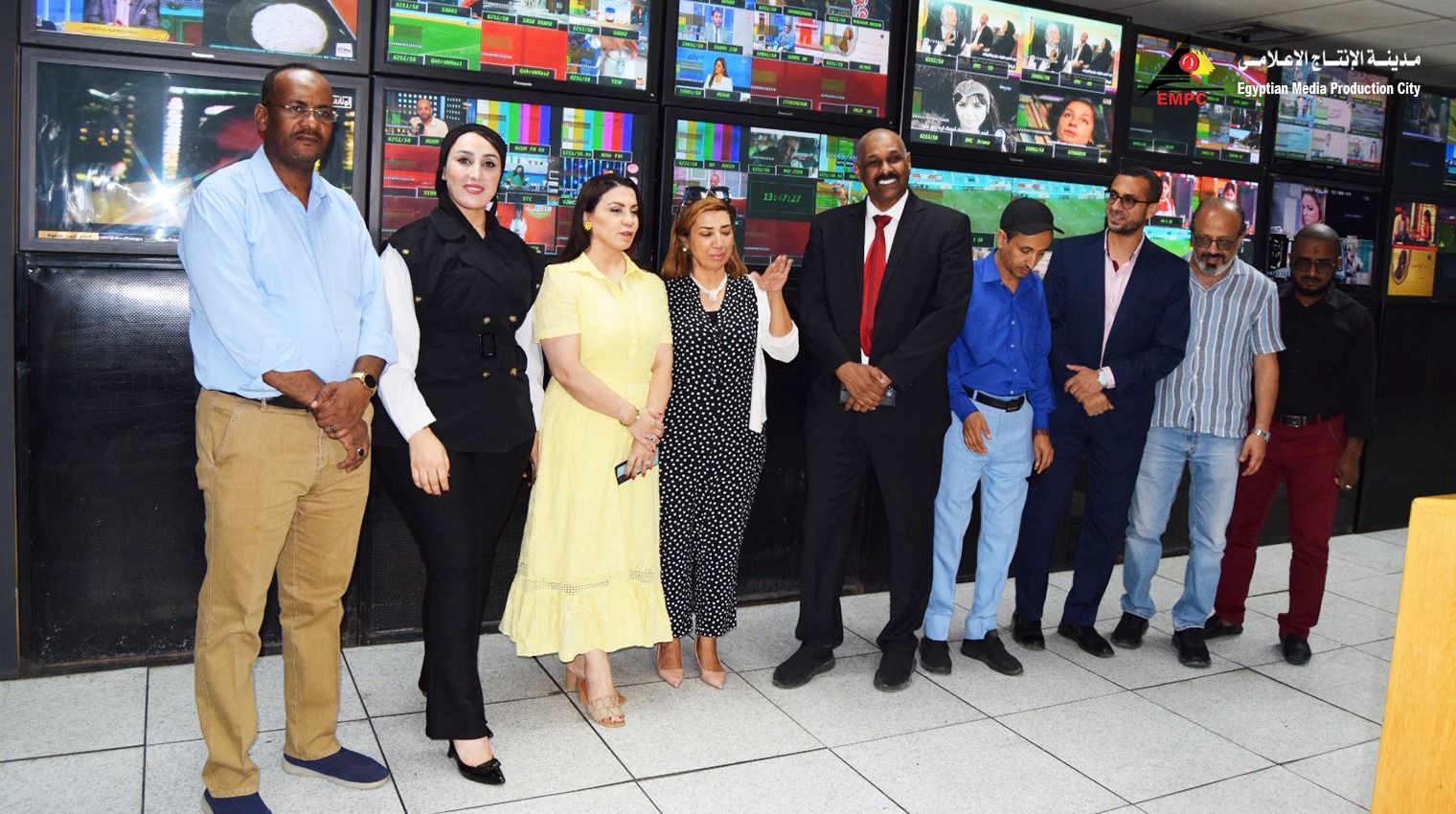 وفد اتحاد إذاعات وتليفزيونات دول التعاون الإسلامى يزور مدينة الإنتاج الإعلامى