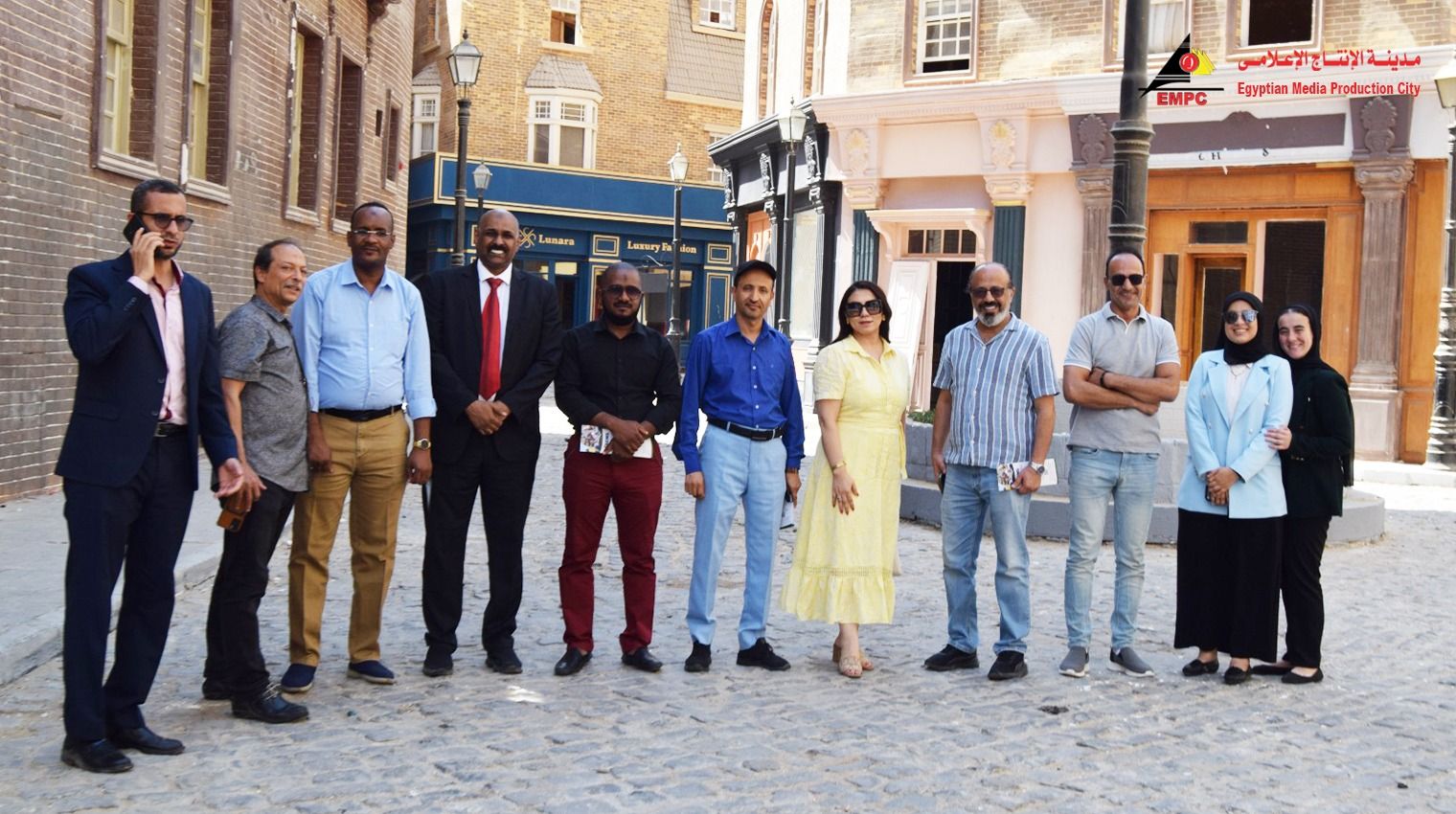 وفد اتحاد إذاعات وتليفزيونات دول التعاون الإسلامى يزور مدينة الإنتاج الإعلامى