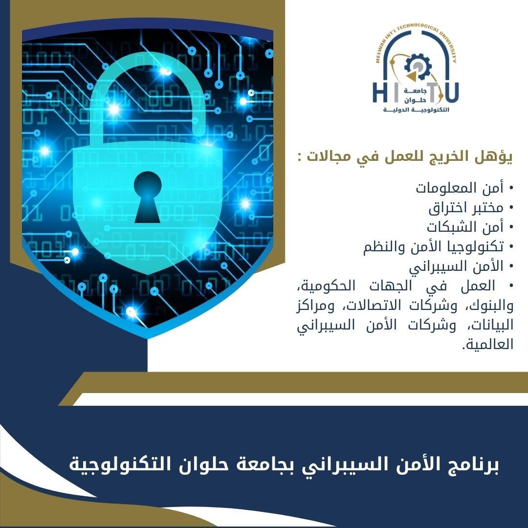 تنسيق الجامعات 2025.. تعرف على برنامج الأمن السيبرانى بجامعة حلوان التكنولوجية