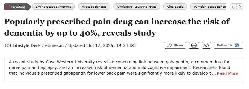 دراسة: مسكن شائع لـ آلام الظهر يزيد من خطر الإصابة بالخرف
