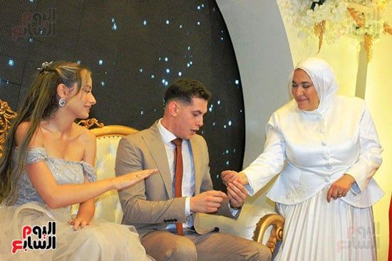 الضابط نور امتياز أحد أبطال إطفاء حريق سنترال رمسيس يحتفل بخطوبته (صور)