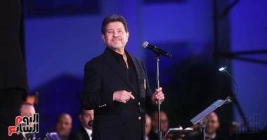 هاني شاكر فى البروفة النهائية قبل حفله غدا على مسرح البالون.. صور