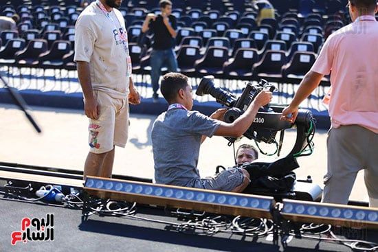 اللمسات الأخيرة لتجهيزات الشركة المتحدة لانطلاق مهرجان العلمين 3