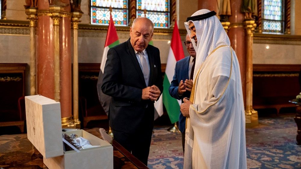 رئيس الدولة ورئيس المجر يبحثان في بودابست تعزيز علاقات التعاون بين البلدين