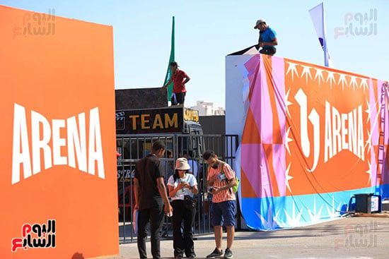 اللمسات الأخيرة لتجهيزات الشركة المتحدة لانطلاق مهرجان العلمين 3