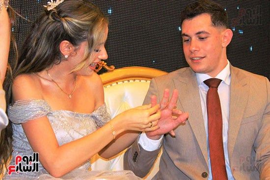 الضابط نور امتياز أحد أبطال إطفاء حريق سنترال رمسيس يحتفل بخطوبته (صور)