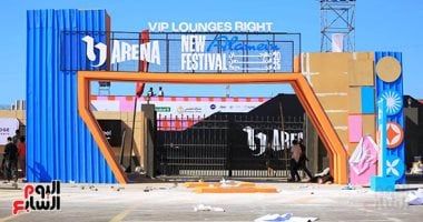 اللمسات الأخيرة لتجهيزات الشركة المتحدة لانطلاق مهرجان العلمين 3