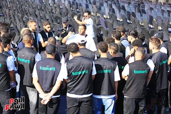 اللمسات الأخيرة لتجهيزات الشركة المتحدة لانطلاق مهرجان العلمين 3