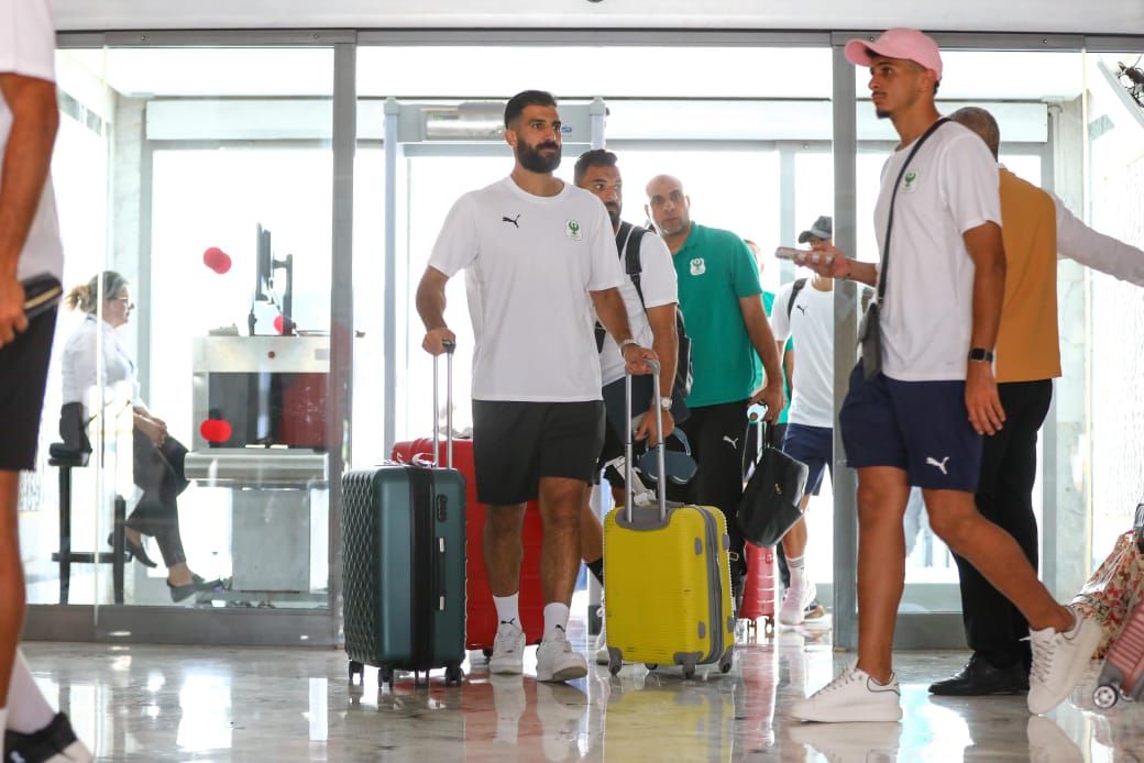 بعثة المصرى تصل مدينة سوسة التونسية استعدادا لانطلاق معسكر الإعداد.. صور