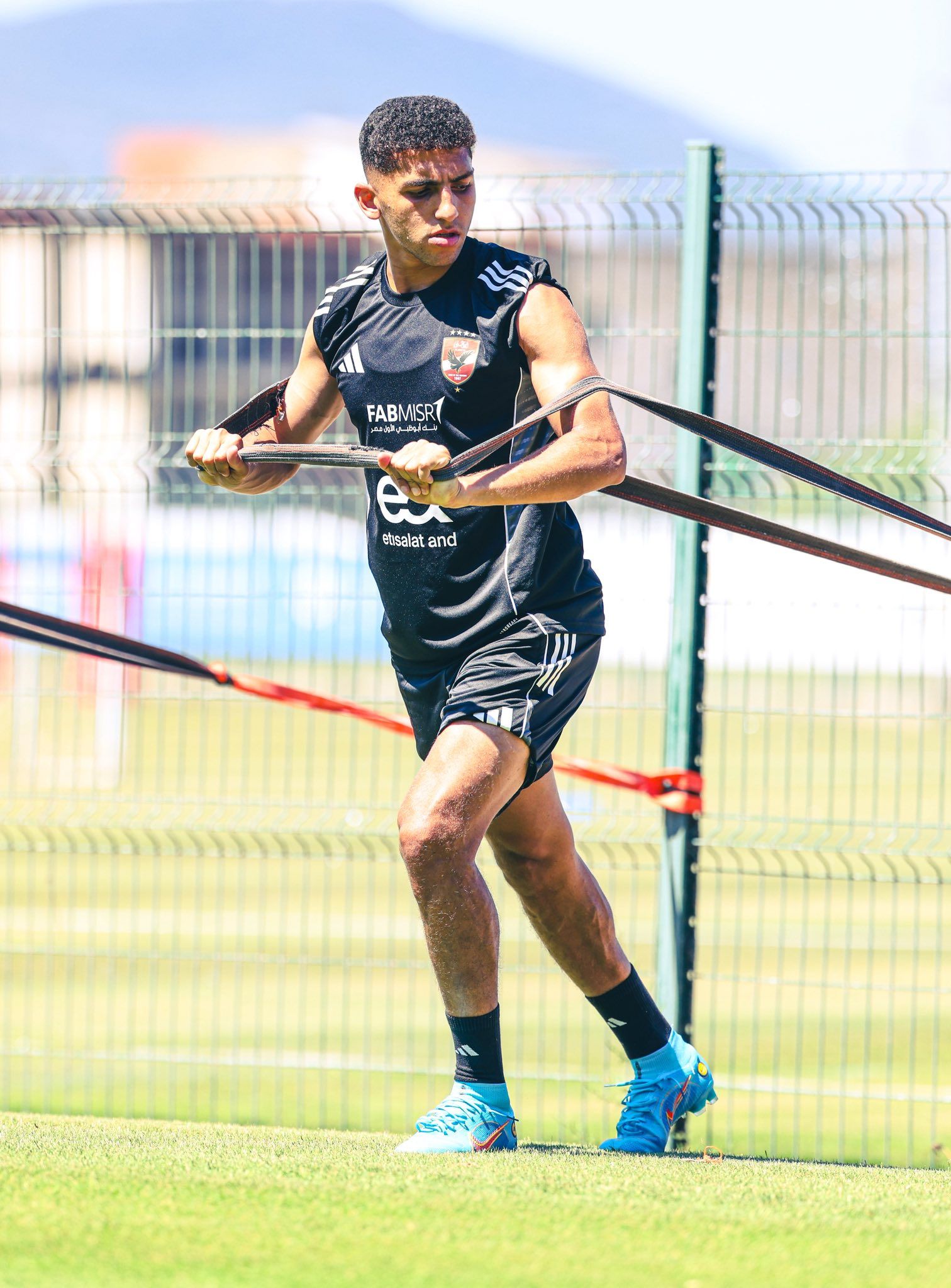 الأهلي يخوض مرانه فى ثاني أيام معسكر تونس.. صور