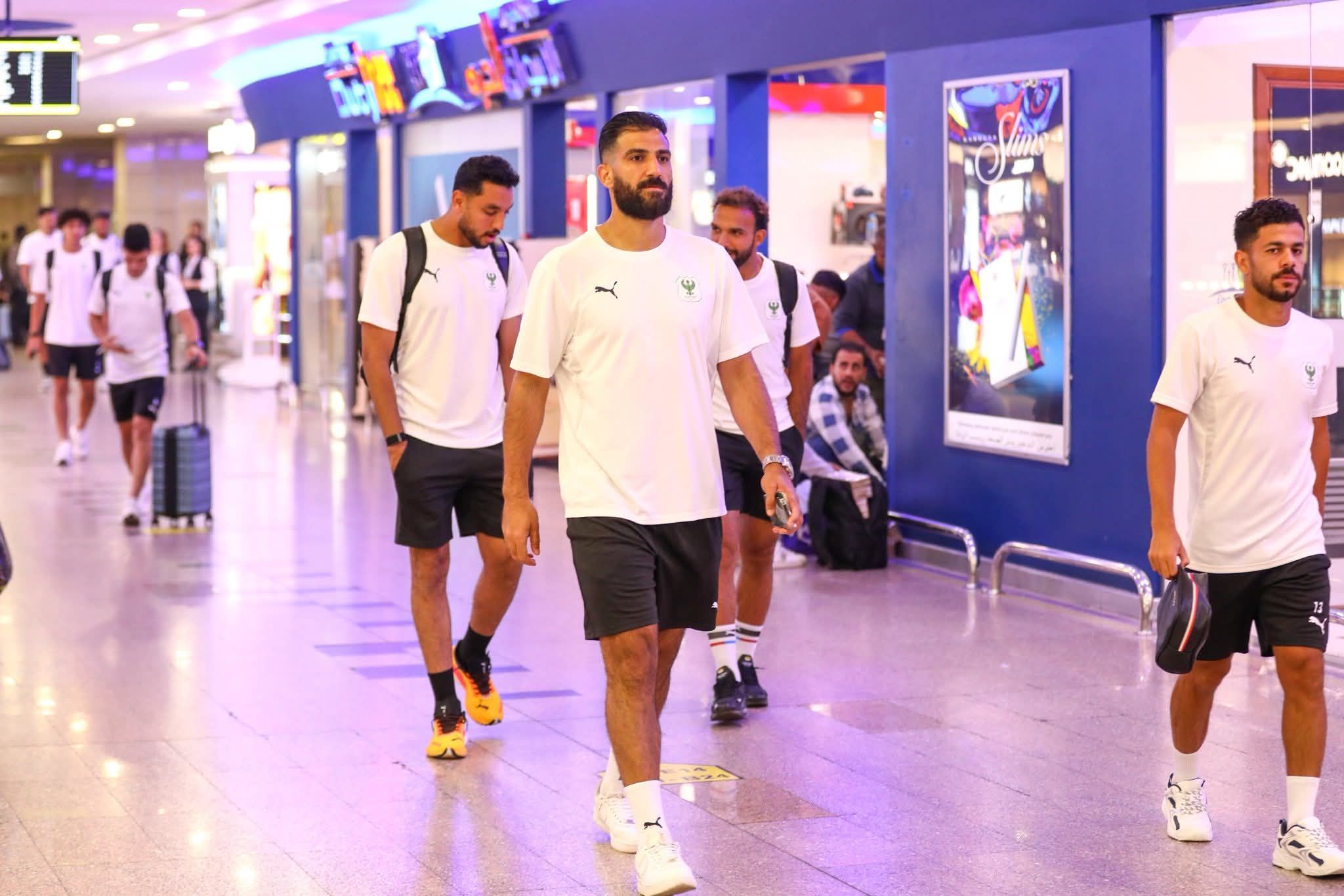 بعثة المصري تطير إلى تونس للانتظام في معسكر إعداد الموسم الجديد.. صور