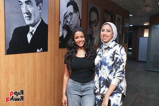 صناع عمل مسلسل فات الميعاد فى جولة باليوم السابع قبل ندوة تكريمهم.. صور