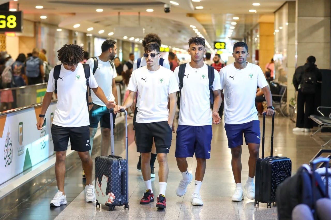 بعثة المصري تطير إلى تونس للانتظام في معسكر إعداد الموسم الجديد.. صور