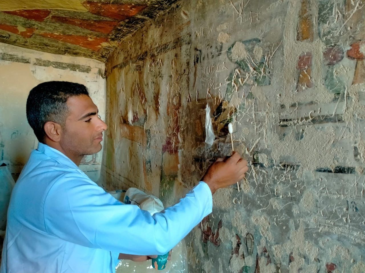 مقبرة الأخوين بسوهاج.. مناظر فلكية وزخارف جنائزية تنبض بالحياة بعد الترميم (صور)