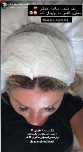 رزان مغربي تطمئن جمهورها بعد إصابة الرأس.. ودنيا سمير غانم تدعو لها