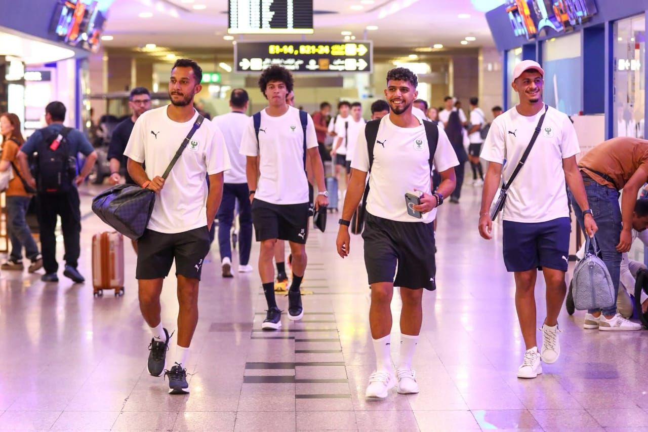 بعثة المصري تطير إلى تونس للانتظام في معسكر إعداد الموسم الجديد.. صور