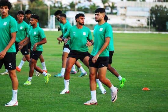 المصرى يخوض مرانه الأول فى مدينة سوسة التونسية دون راحة.. صور