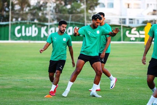 المصرى يخوص مرانه الأول بمدينة سوسة التونسية دون راحة.. صور