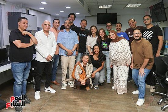 صناع مسلسل فات الميعاد فى جولة باليوم السابع قبل ندوة تكريمهم.. صور