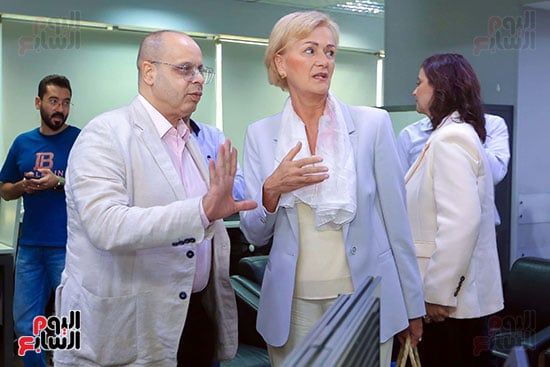 رئيسة بعثة الاتحاد الأوروبى تزور ”الخليج 365” وتشيد بدور الصحافة المصرية