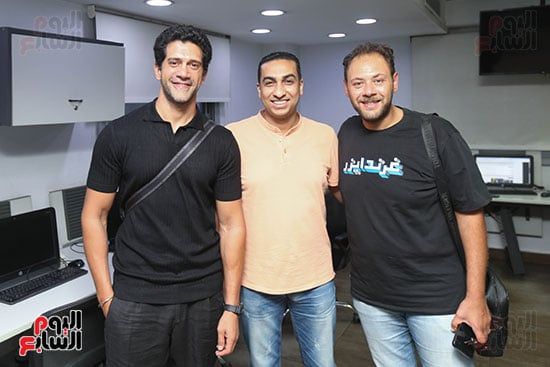 صناع مسلسل فات الميعاد فى جولة باليوم السابع قبل ندوة تكريمهم.. صور