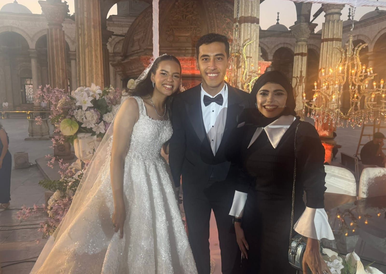 زفاف مريم الهضيبى ويوسف عبد العزيز لاعبي تنس الطاولة.. صور