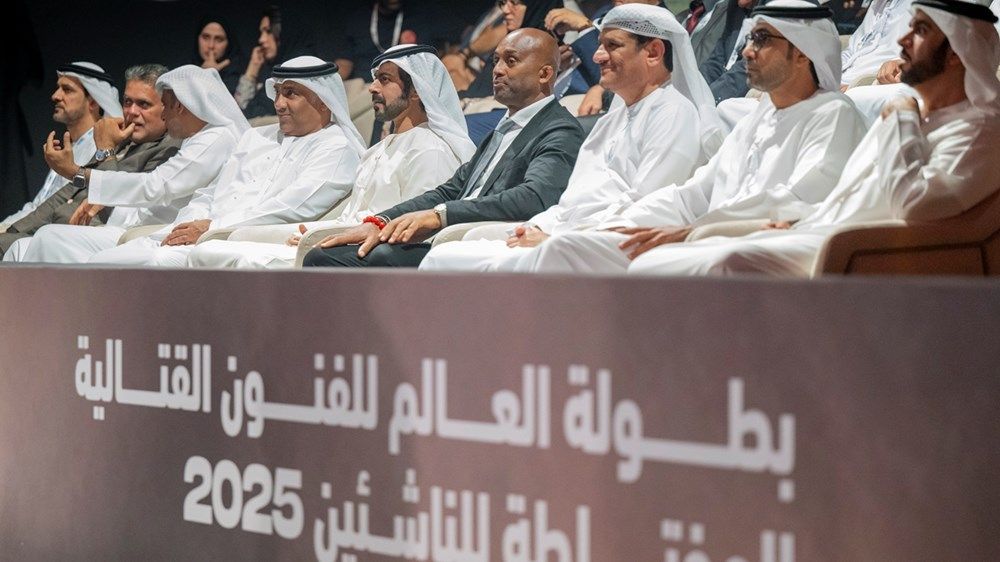 خليفة بن طحنون بن محمد يفتتح النسخة السادسة من بطولة العالم للفنون القتالية المختلطة للناشئين