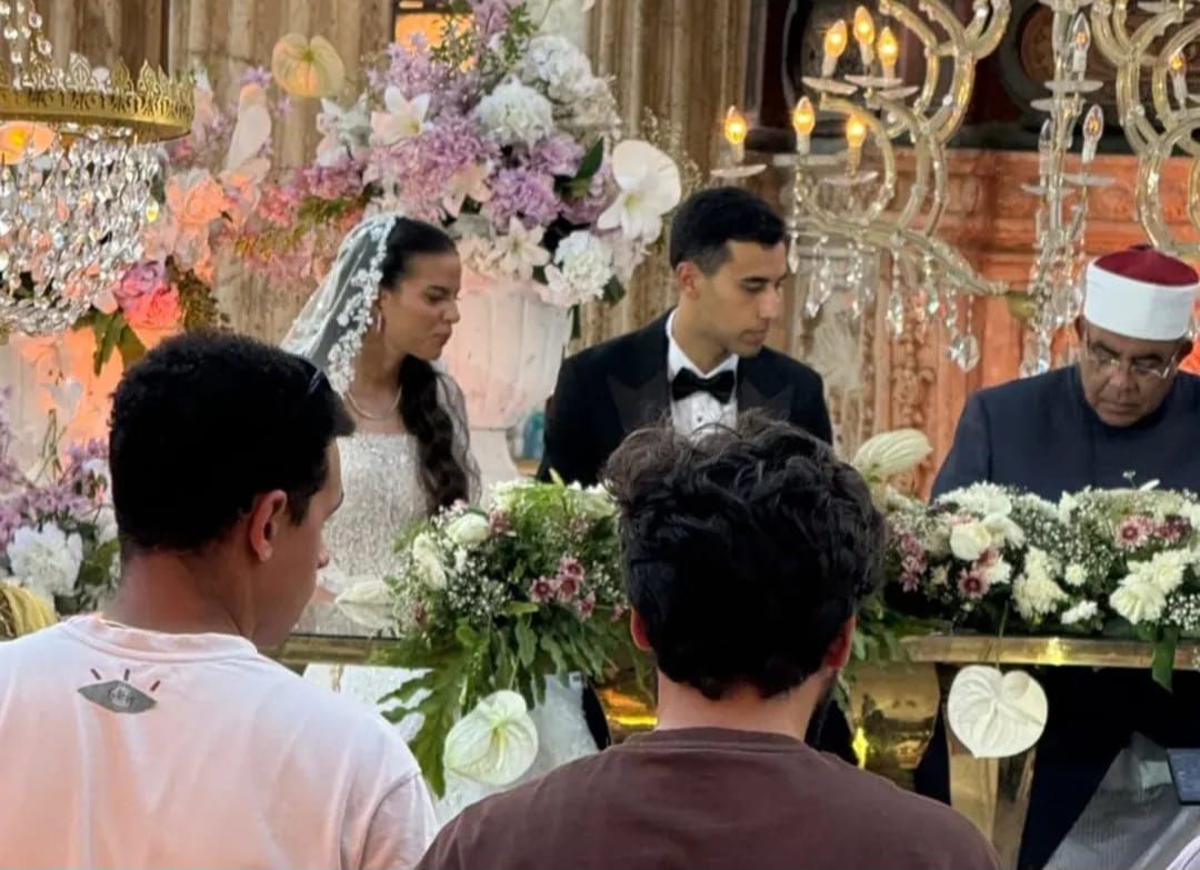 زفاف مريم الهضيبى ويوسف عبد العزيز لاعبي تنس الطاولة.. صور