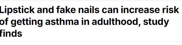 دراسة: أحمر الشفاه والماسكرا تزيد خطر الإصابة بالربو
