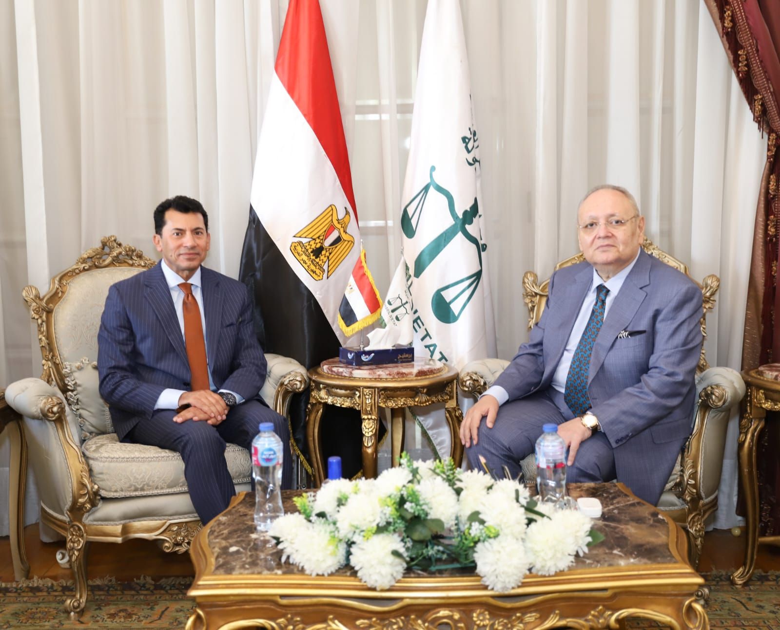 رئيس مجلس الدولة يستقبل وزير الشباب والرياضة لتقديم التهنئة بتوليه المنصب