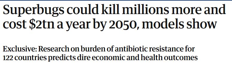 دراسة بريطانية: البكتيريا المقاومة للمضادات الحيوية تسبب ملايين الوفيات 2050