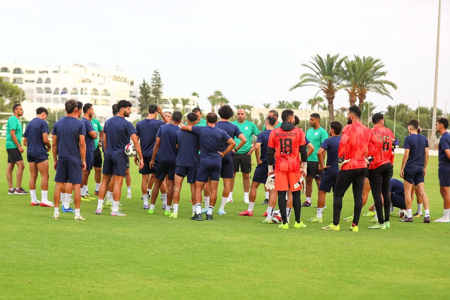 كواليس مران المصرى بعد التعادل مع الصفاقسى بمعسكر تونس.. صور